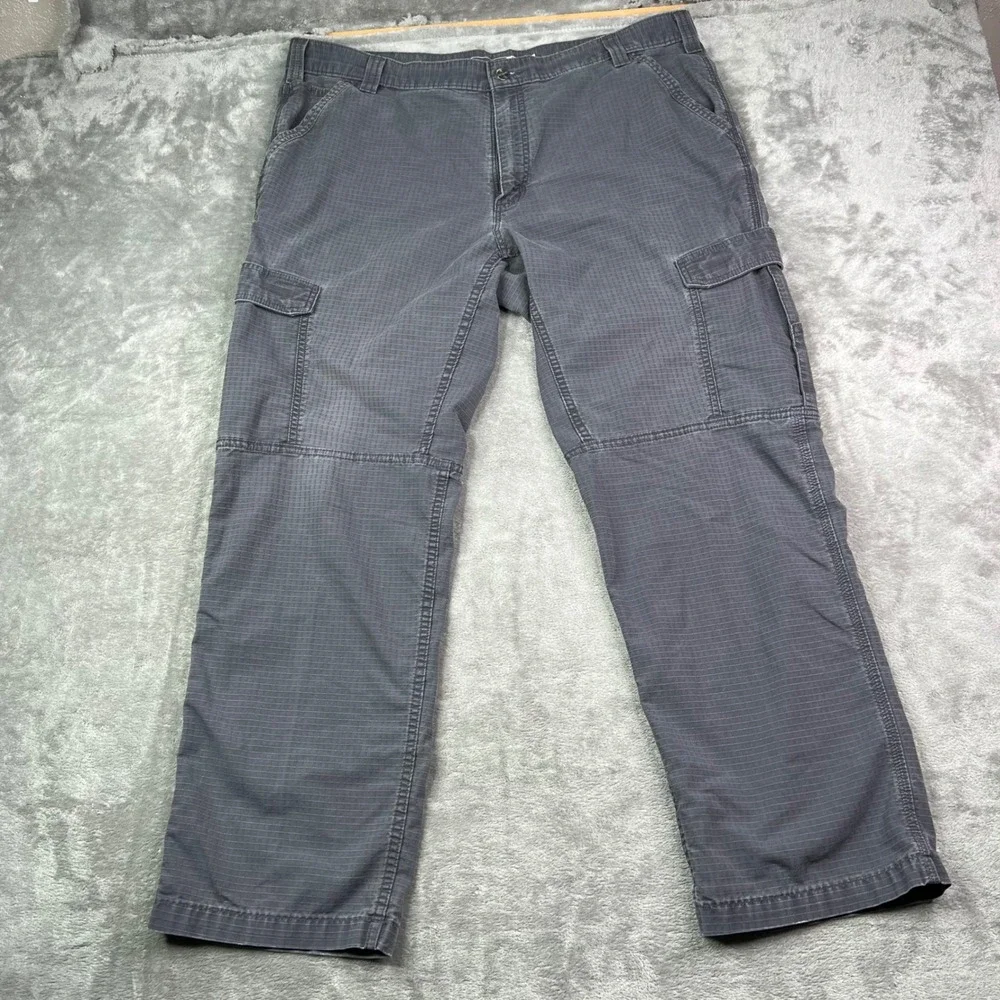 Carhartt Force Relaxed Fit Cargo Pants Mens 42x32 Fit 40x32 Grey Ripstop Utility